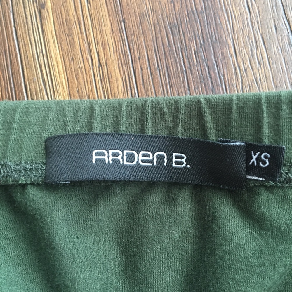 Arden B army green strapless top - Picture 3 of 5